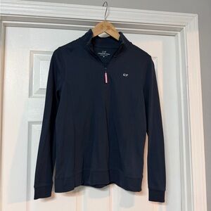 Vineyard Vines Navy Quarter-Zip Sweatshirt